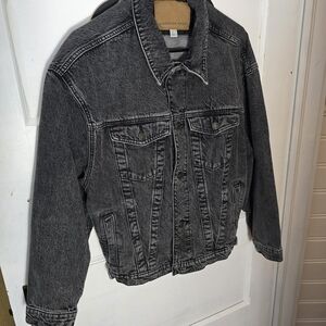 American Eagle Outfitters Charcoal Denim Jacket